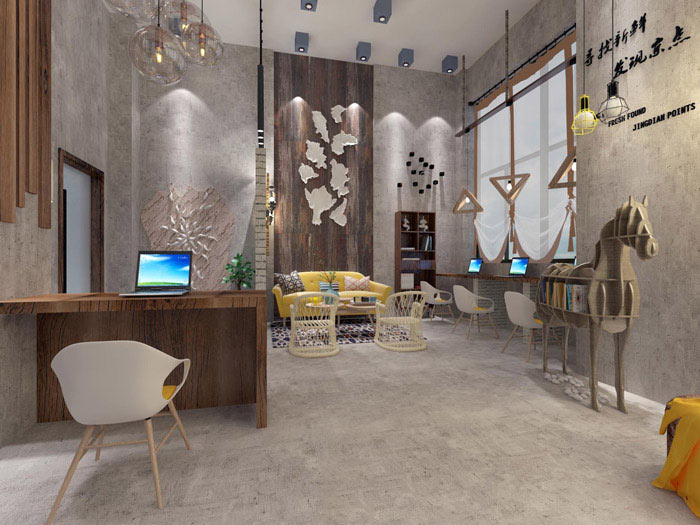 浦東室內設計辦公室裝修效果圖-第2張圖片-上海古都建筑設計集團