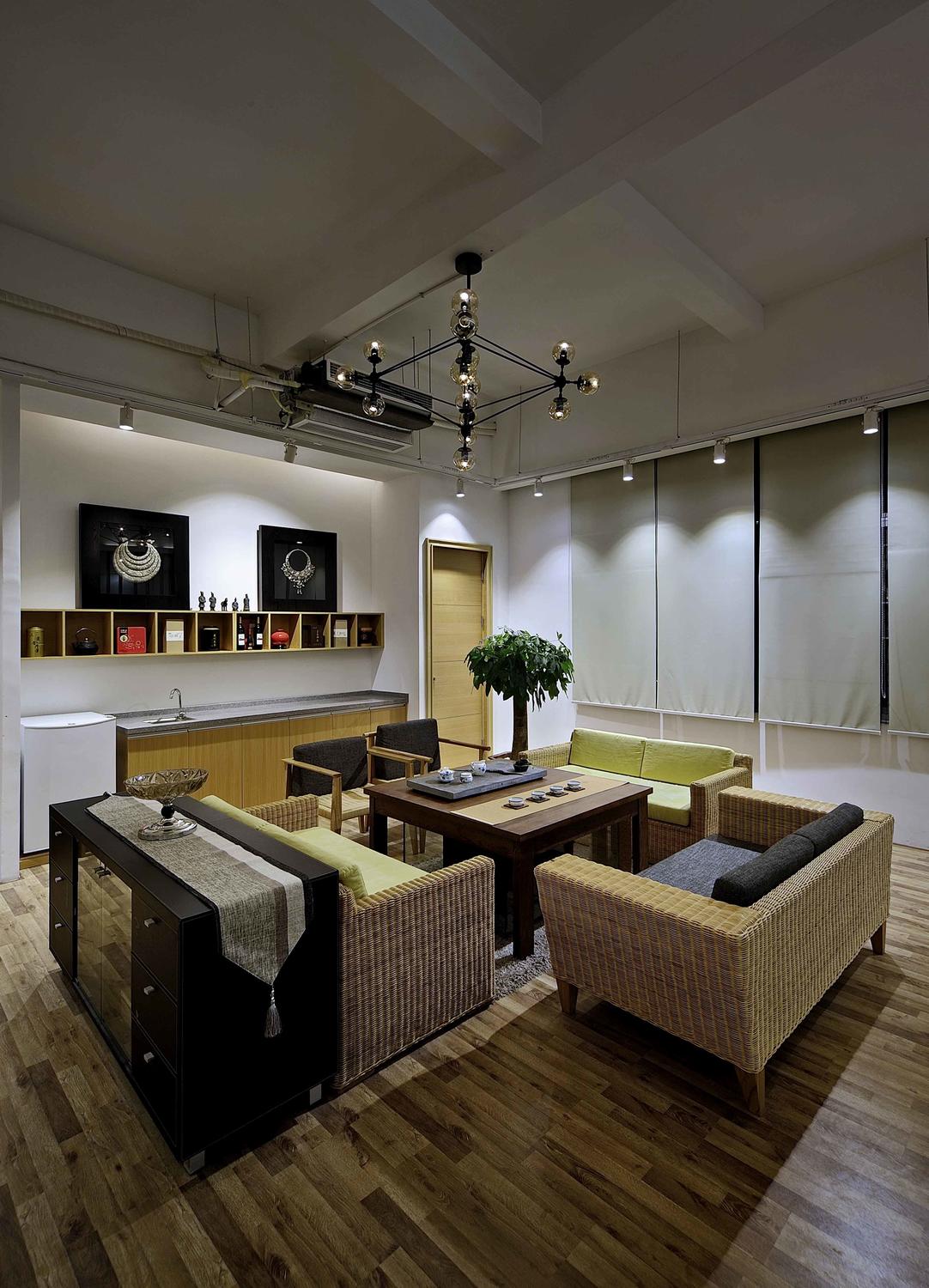 閔行區280平辦公室裝修混搭風格設計-第2張圖片-上海古都建筑設計集團