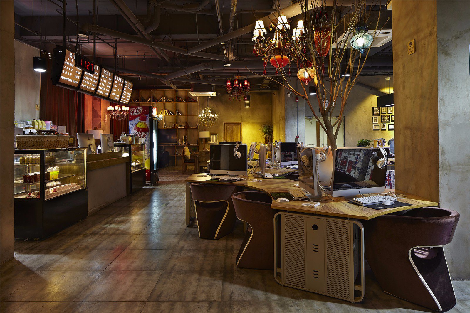 浦東新區工業風網吧裝修設計-第6張圖片-上海古都建筑設計集團