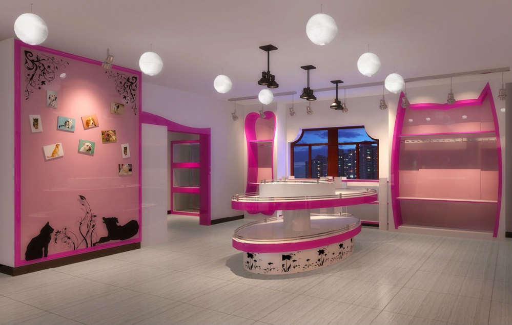 嘉定區粉色系寵物店裝修設計-第5張圖片-上海古都建筑設計集團 嘉定區粉色系寵物店裝修設計-第5張圖片-上海古都建筑設計集團