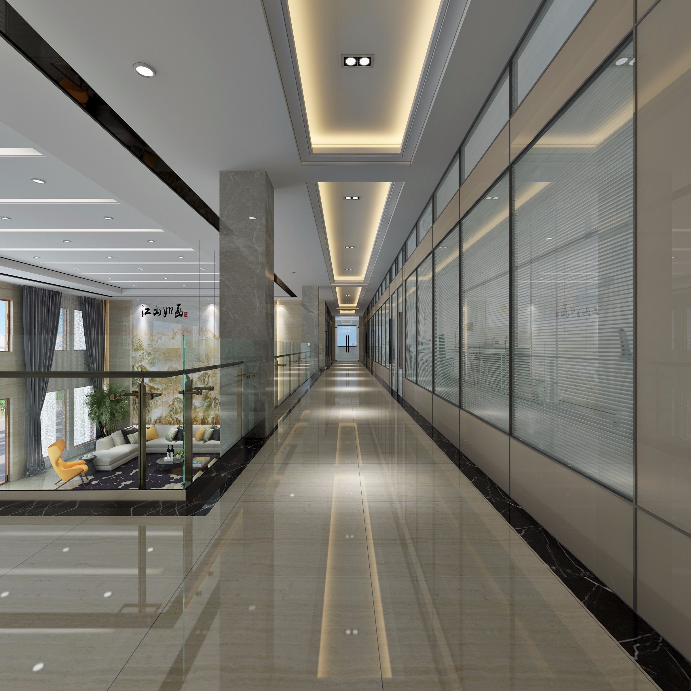 文藝氣息辦公室裝修設(shè)計-第1張圖片-上海古都建筑設(shè)計集團