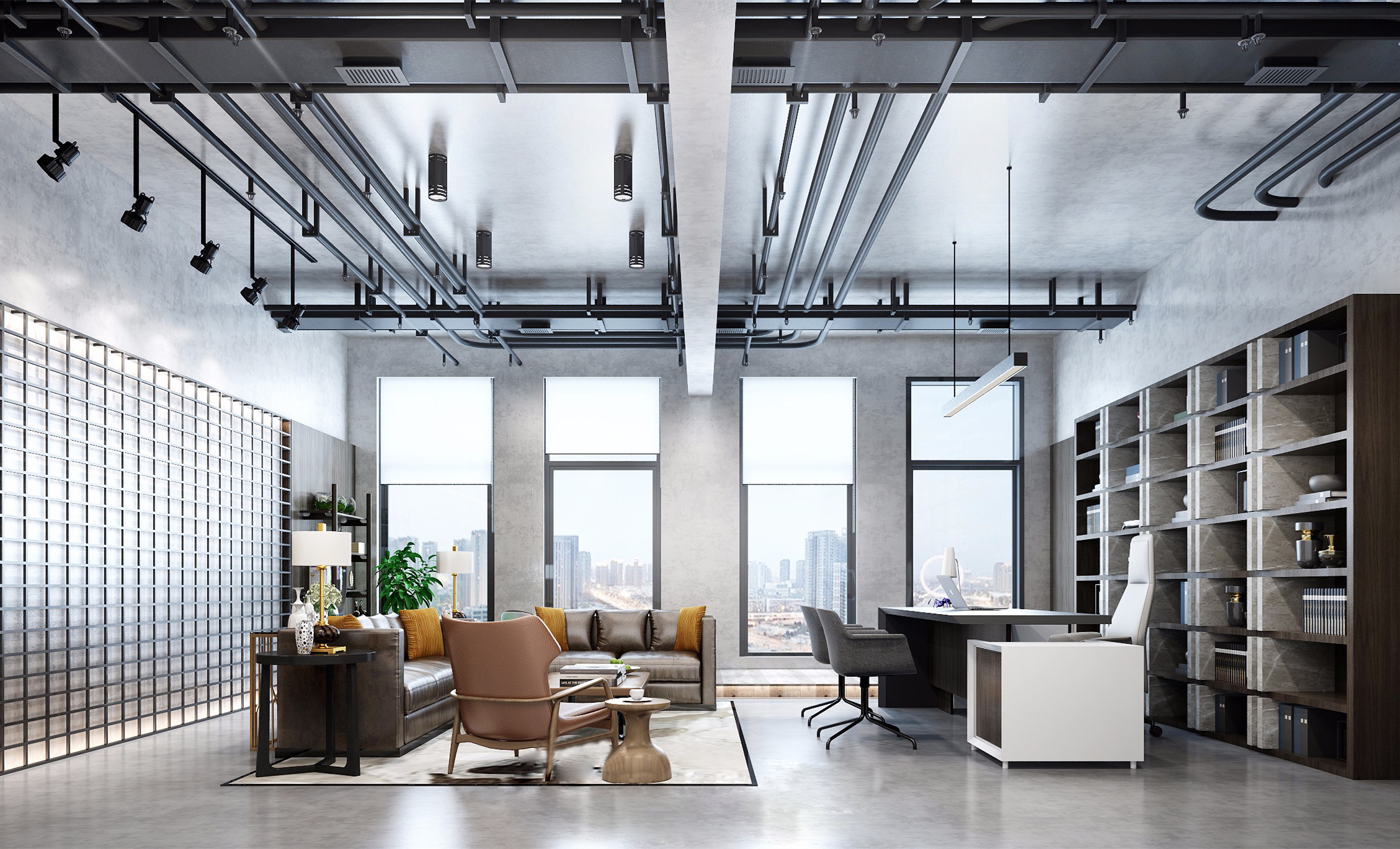 長(zhǎng)寧區(qū)工業(yè)風(fēng)辦公室裝修設(shè)計(jì)-第2張圖片-上海古都建筑設(shè)計(jì)集團(tuán) 長(zhǎng)寧區(qū)工業(yè)風(fēng)辦公室裝修設(shè)計(jì)-第2張圖片-上海古都建筑設(shè)計(jì)集團(tuán)