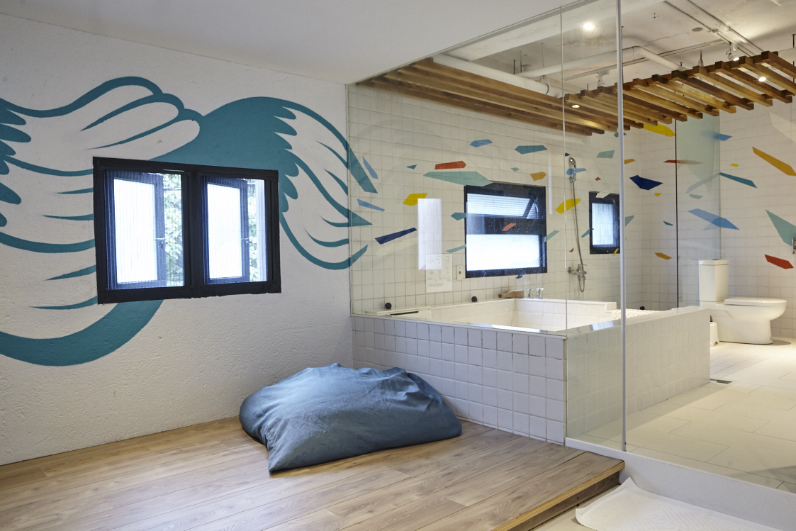 現代小型清新澡堂裝修設計-第3張圖片-上海古都建筑設計集團