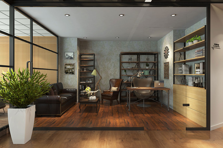 4200平米建設工程公司辦公室設計裝修-第3張圖片-上海古都建筑設計集團